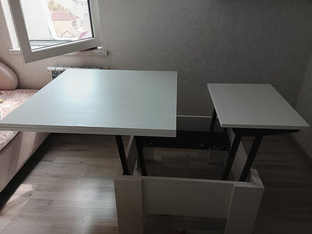 Jurnal masası, İşlənmiş, Transformer, Taxta, Kvadrat masa — Masalar, Xırdalan (2)