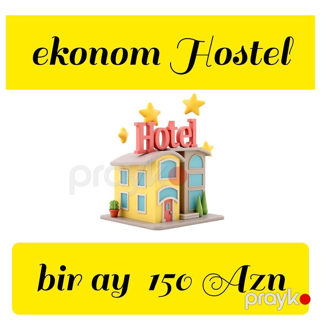 EM Hostel Baku 6 nəferlik ekonom otaqda bir yataq cəmi 6 Azn. Tek — Əmlak, Masazır (3)