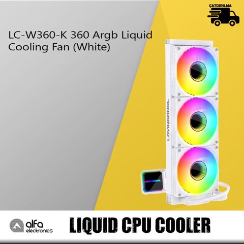 Argb CPU kuler "LovingCool LC-W360-K 360 (White)" — Bakı