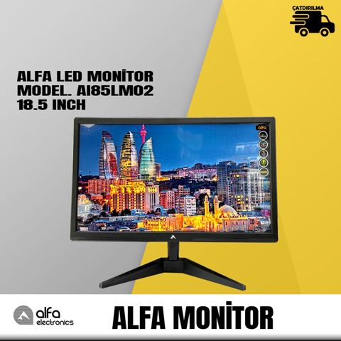 Monitor LED "Alfa, 18.5 Inch 60 Hz" — Bakı