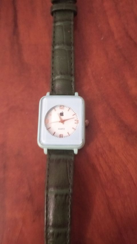 Kvarts mexanizmlu qol saatı - Korpus: kvadrat formalı, açıq mavi — Wristwatches
