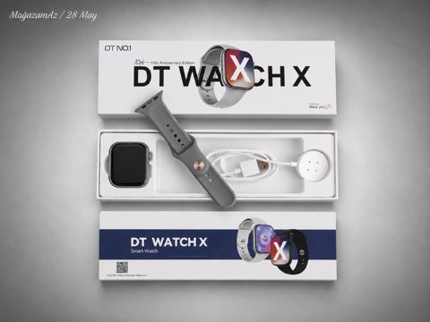 Smart saat DT Watch X 10th Silver — Bakı