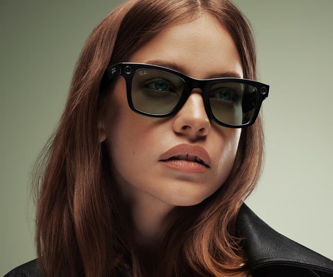 Ray-Ban Meta Wayfarer Gen 2 Shiny Black / Transitions Graph Green — Elektronika, Bakı (9)