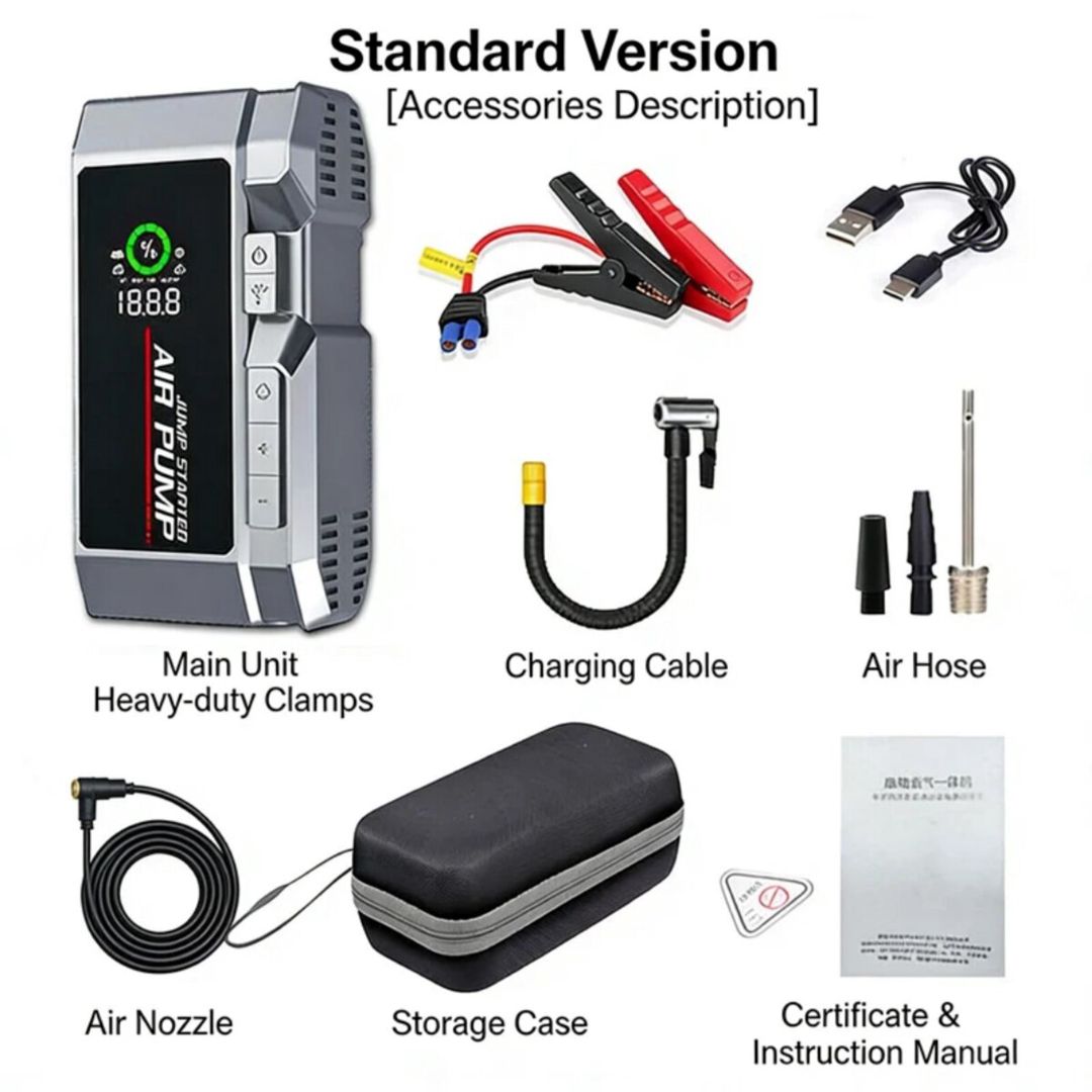 Mühərriki işə salan Jump Starter və təkər nasosu — Ehtiyat hissələri və aksesuarlar, Bakı (3)
