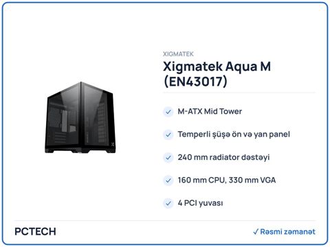Xigmatek Aqua M (EN43017) — Bakı