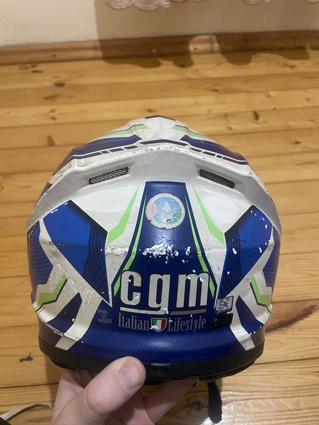 CGM italiya brendi kask Kask satilir. Italiya brendidir. Gopro ucun — Motosiklet geyimi, Bakı (3)