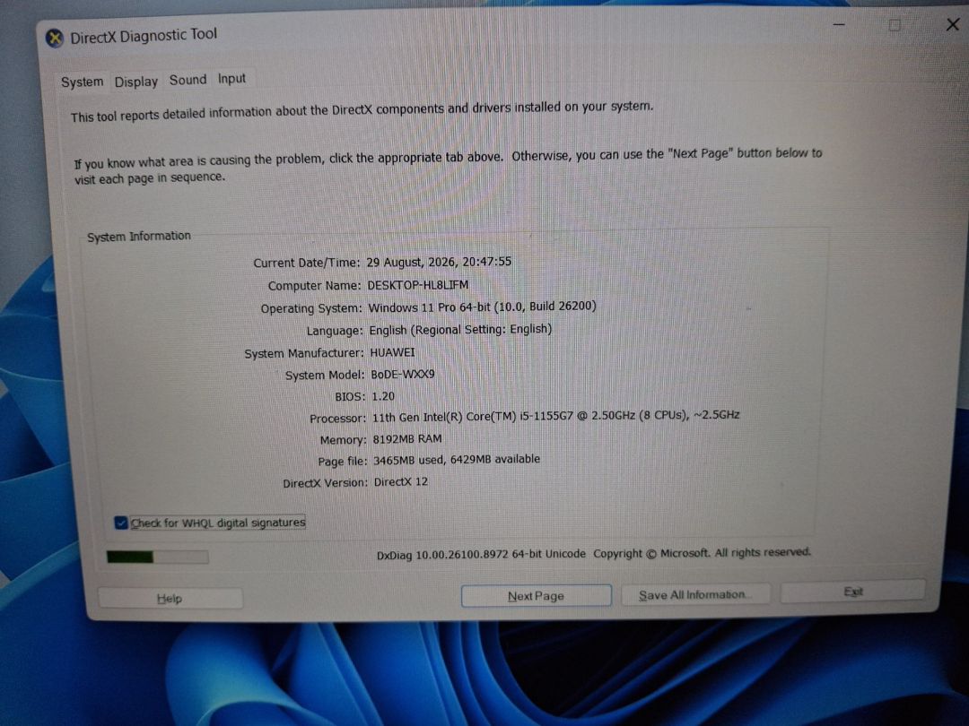 Noutbuk Huawei i5 1155G7 — Noutbuklar, Bakı (8)