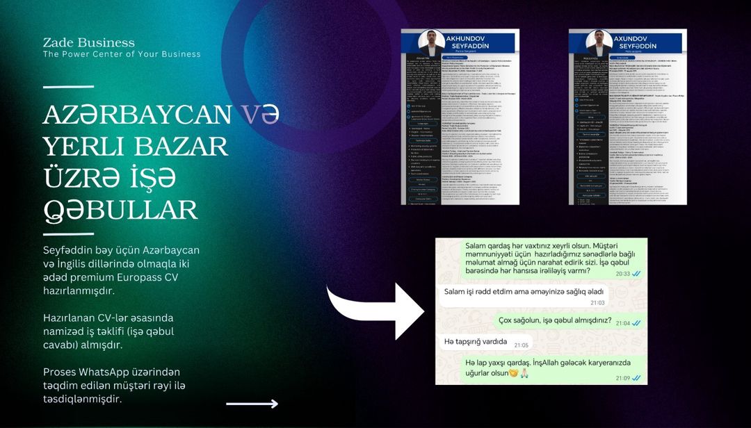 Europass CV-lərin hazırlanması — Reklama, IT, marketing, Bakı (7)