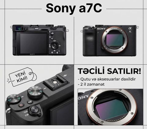 Sony a7C – Tam kadr gücü kompakt gövdədə 24.2 MP Full‑Frame Exmor R — Samux