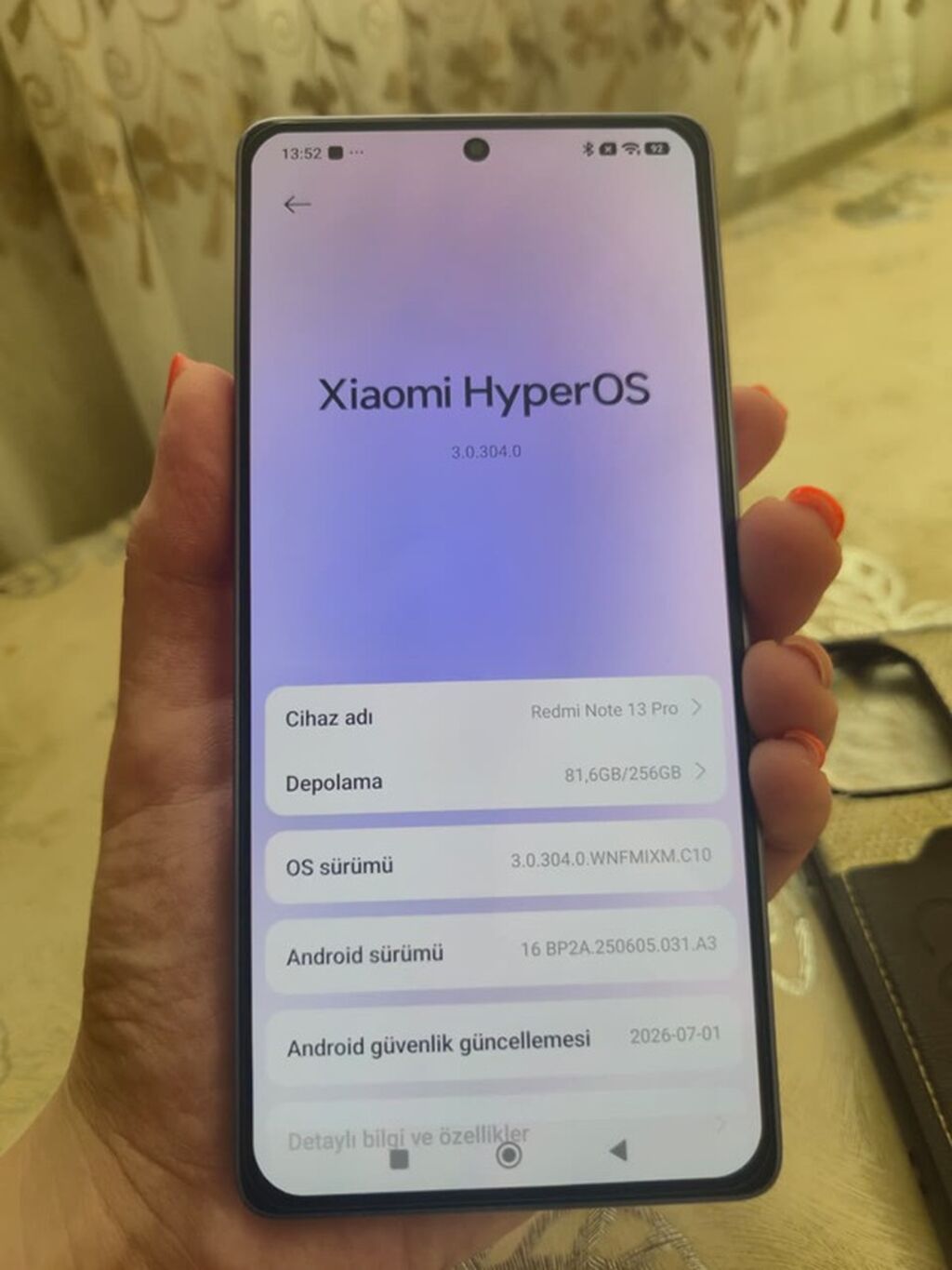 Redmi 256 GB, rəng - Göy, Sensor, Barmaq izi — Xiaomi, Gəncə (6)