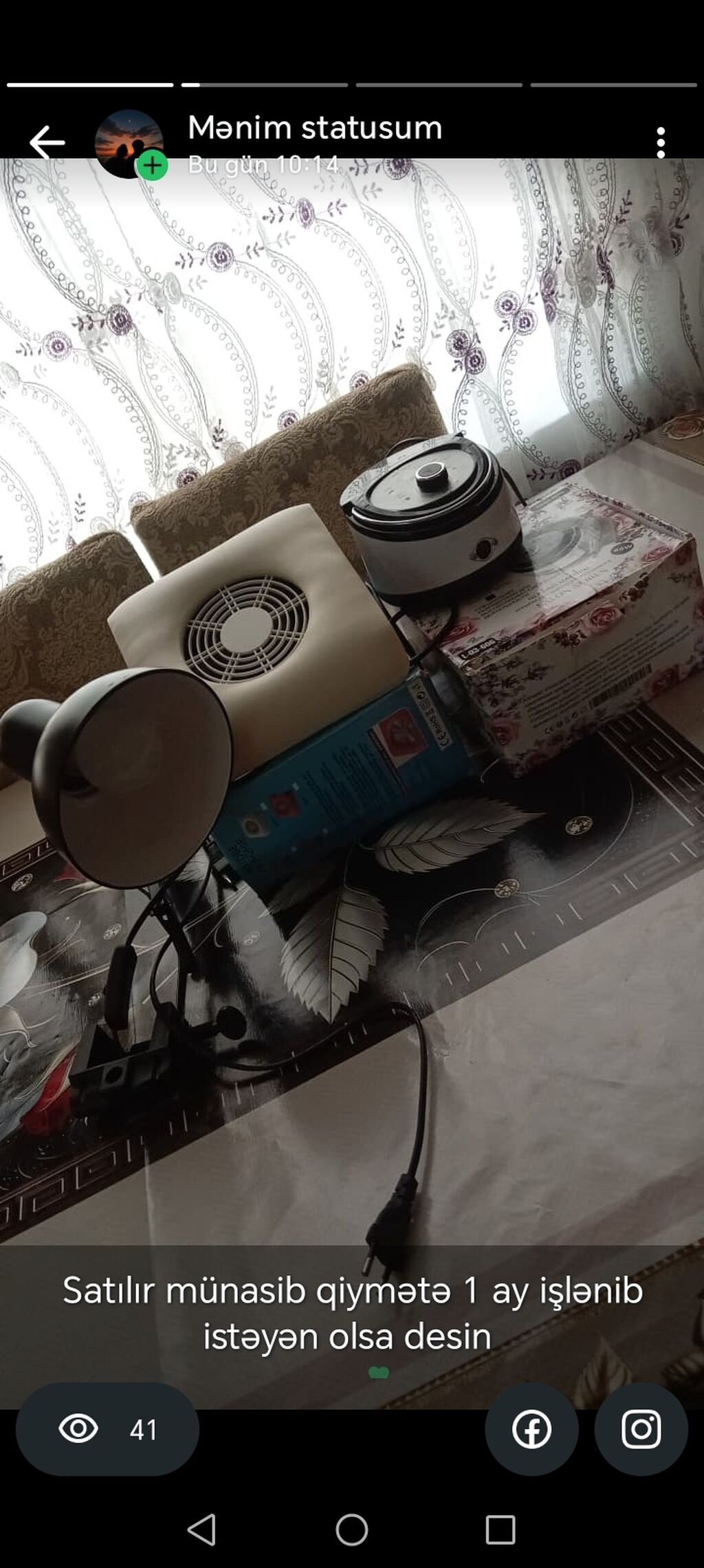 Manikür üçün avadanlıq dəsti - Dırnaq tozu üçün stolüstü aspirator — Digər, İmişli (2)
