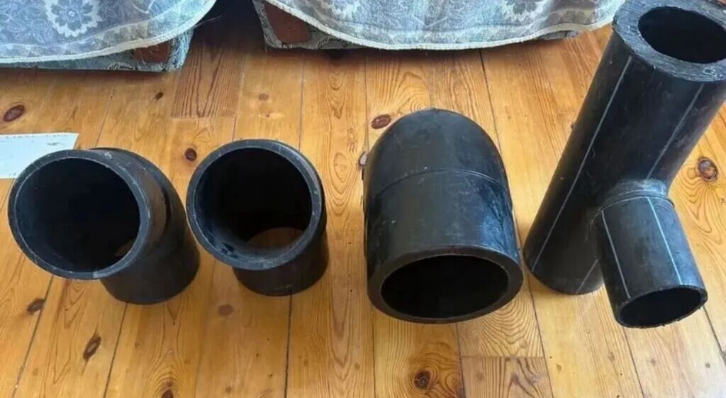 PE boru birləşdirici fitinqlər dəsti Məhsul tərkibi: - 2 ədəd 45° PE — Suvarma avadanlığı, Bakı (3)