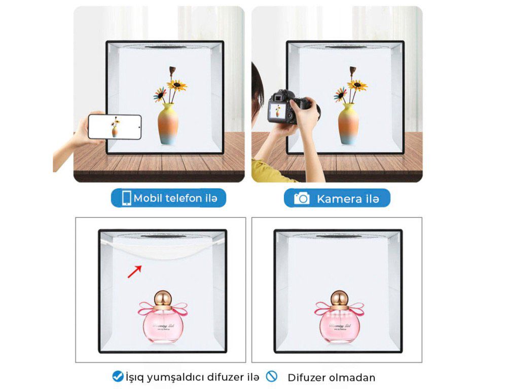 Məhsul çəkilişi üçün "Lightbox" — Foto və video texnikası, Bakı (8)