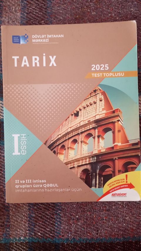 Məhsul: “Tarix 2025 – Test Toplusu” (I hissə) Xüsusiyyətlər — Bakı
