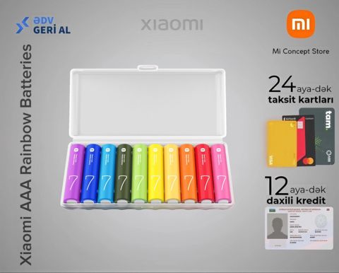 Xiaomi Rainbow Batteries (10 ədəd) — Bakı