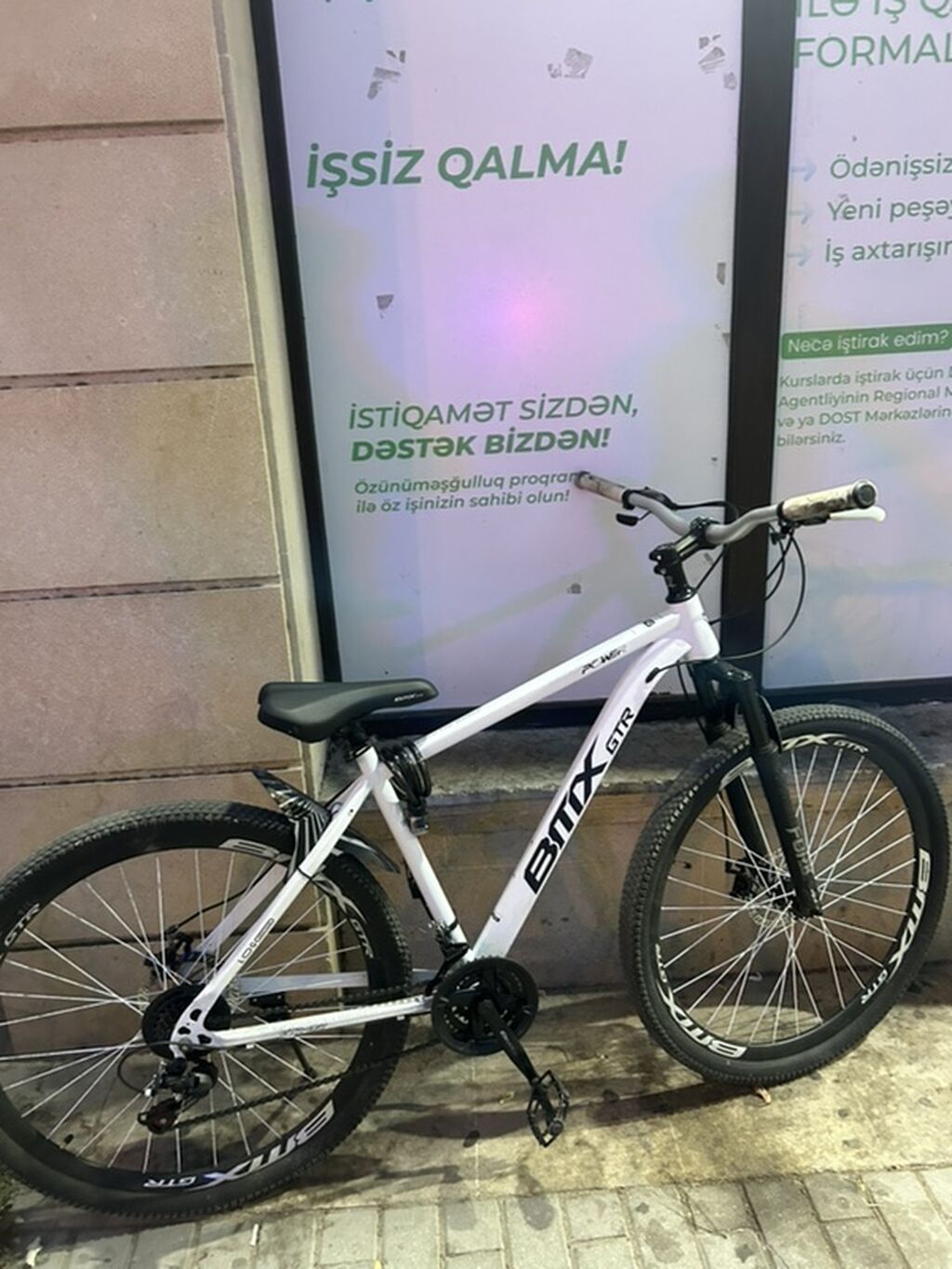 BMX GTR dağ velosipedi - Rəng: ağ-qara - Çərçivə: yüngül lehimli, BMX — Dağ velosipedləri, Bakı