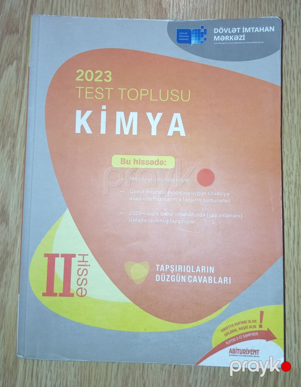 Az işlənmiş kimya 2023 1 və 2 ci hissə test topluları satılır,Az — Kitablar, Bakı (2)