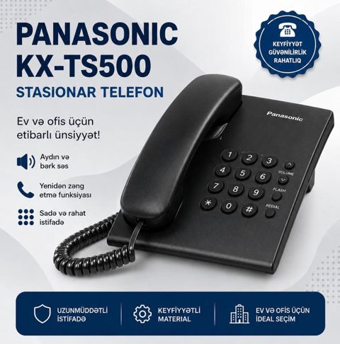 Stasionar telefon Panasonic KX-TS500 — Sumqayıt