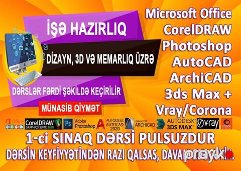 Dizayn, ofis, memarlıq üzrə işə hazırlıq — Bakı