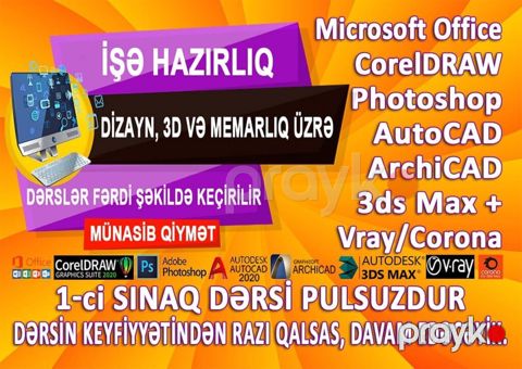 Dizayn, ofis, memarlıq üzrə işə hazırlıq — Bakı