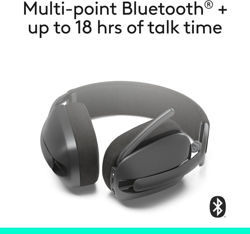 Logitech Zone Vibe 100 Lightweight Wireless Over Ear Headphones — Səs texnikası, Bakı (6)