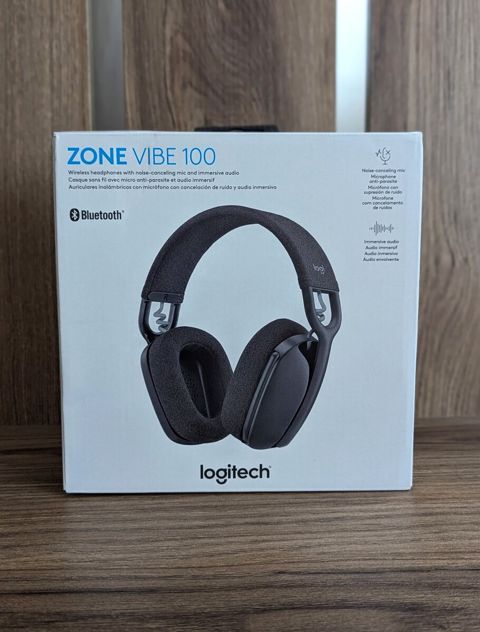 Logitech Zone Vibe 100 Lightweight Wireless Over Ear Headphones