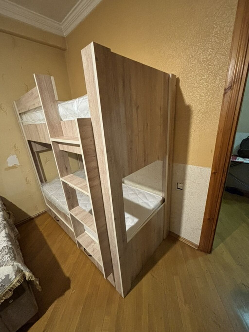 Oğlan və qız üçün, Yeni, Çarpayı, Matras ilə, Siyirməli, Laminat — Yataqlar, Bakı (3)