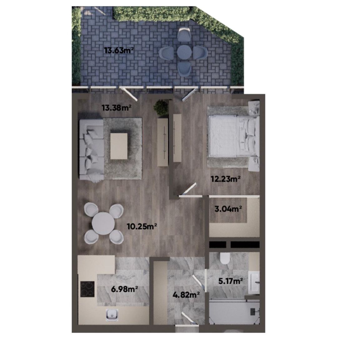 Satılır 2 otaqlı yeni tikili 80.3 m² — Mənzil, Bakı (6)