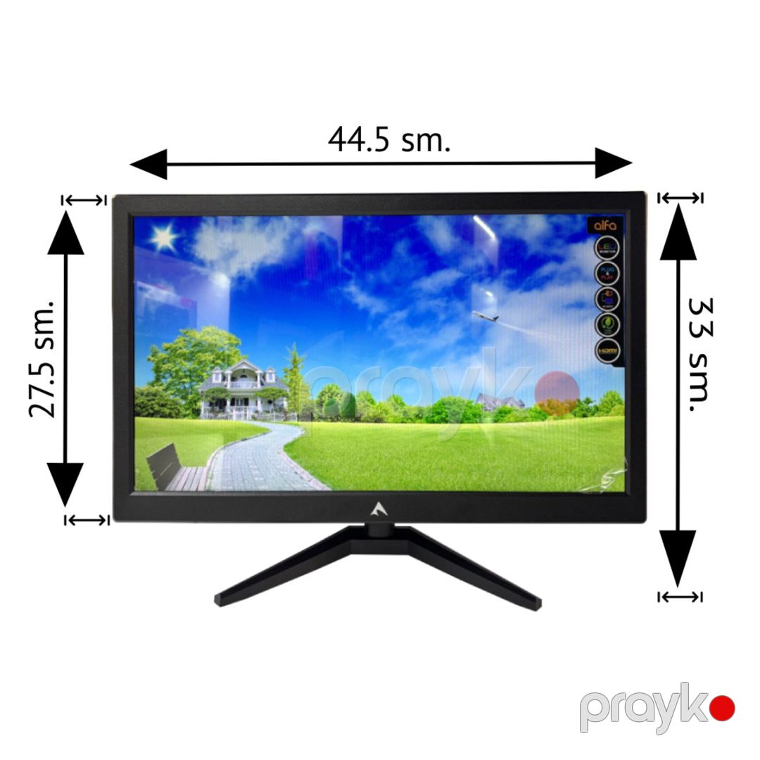 Monitor LED "Alfa, 18.5 Inch 60 Hz" — Kompüterlər və noutbuklar, Bakı (3)
