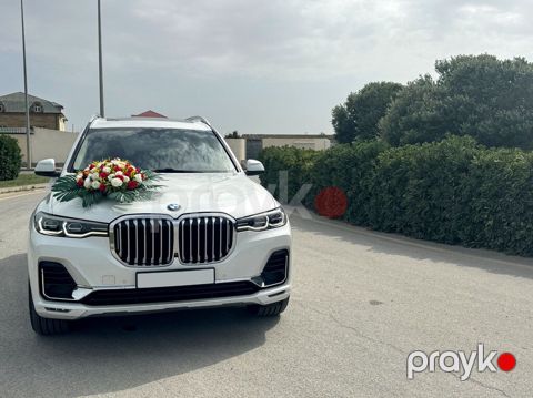 Bəy gəlin maşını BMW X7.Sürücüsüz verilmir.Toy, nişan, və digər