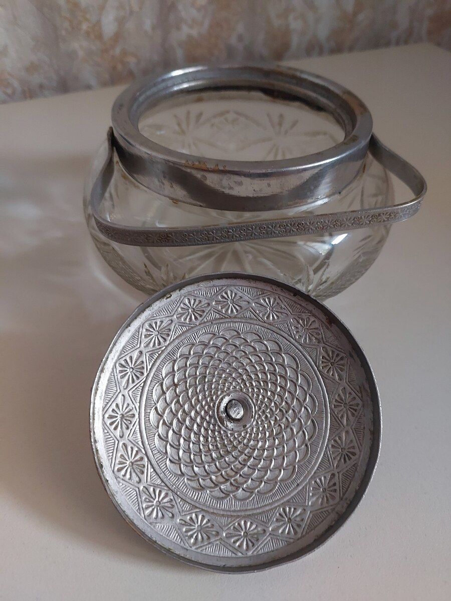Antik Sovet qənd qabı — Qablar və mətbəx əşyaları, Bakı (3)