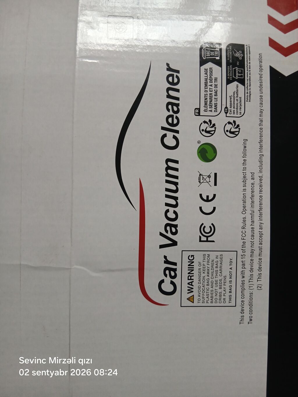 Avtomobil tozsoranı – “Car Vacuum Cleaner” - 12V avtomobil alışdırma — Elektronika, Digah (2)