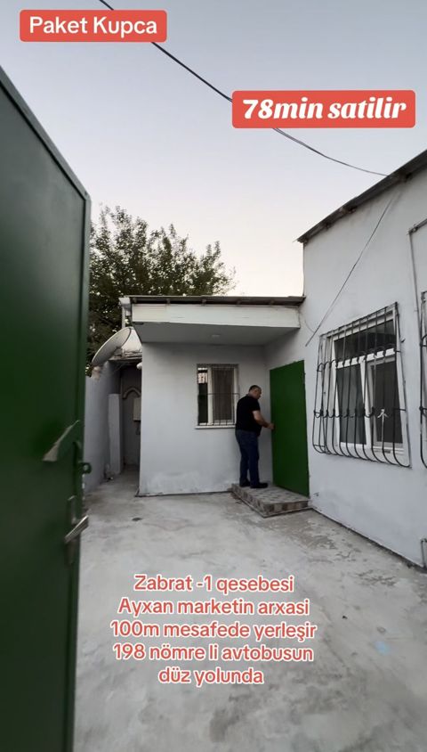 Zabrat 1 qəsəbəsində, Ayxan marketin arxasında yerləşən paket kupçalı — Digah