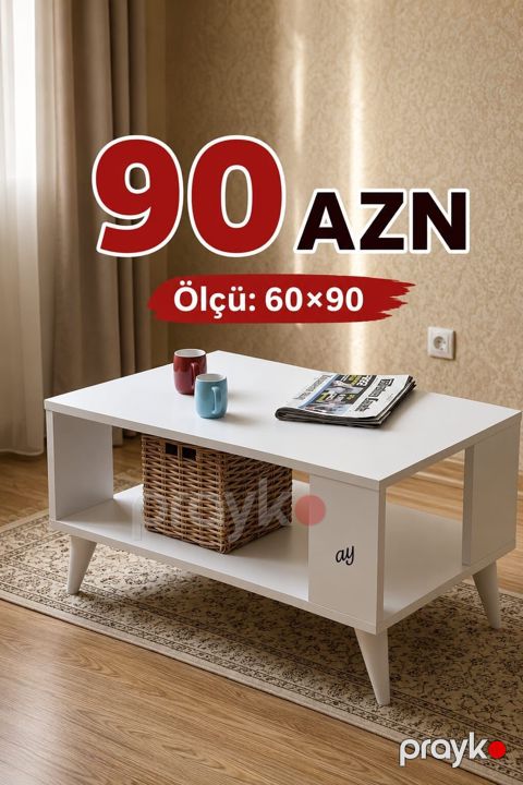 Düz masa, Açılmayan, Təkərsiz, Sadə laminat