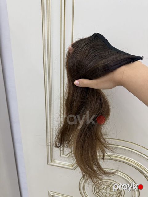 Tam tebii Ushaq sacindan cirt cirt saç. Təbii saç topu (saç — Bakı