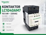 Kontaktor LC1D40AM7 Schneider Kontaktor 18.5kW 220VAC 940839 LC1D40A-M7 — Amper Elektrik