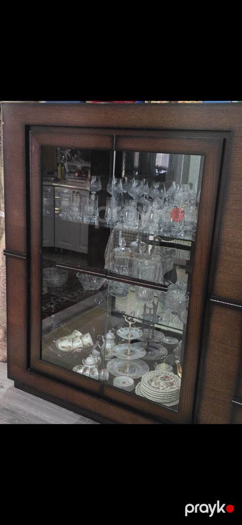 Qonaq otağı üçün vitrin və konsol dəsti - Material: qatı ağac — Bakı
