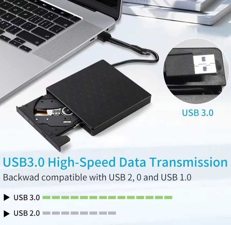 Xarici DVD Rom writer "USB Type-C" — Kompüterlər və noutbuklar, Bakı (3)
