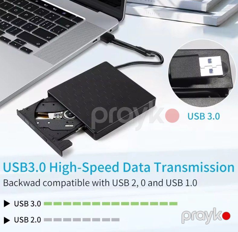 Xarici DVD Rom writer "USB Type-C" — Kompüterlər və noutbuklar, Bakı (3)