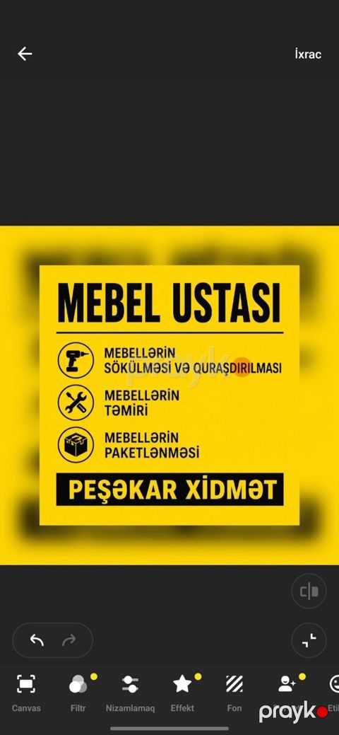 Mebel ustası — Bakı