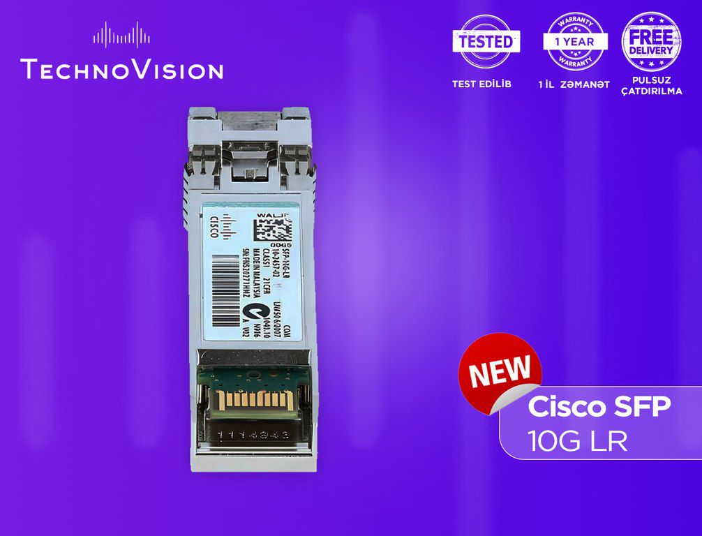 Cisco SFP 10G LR — Şəbəkə və server avadanlığı, Bakı (3)