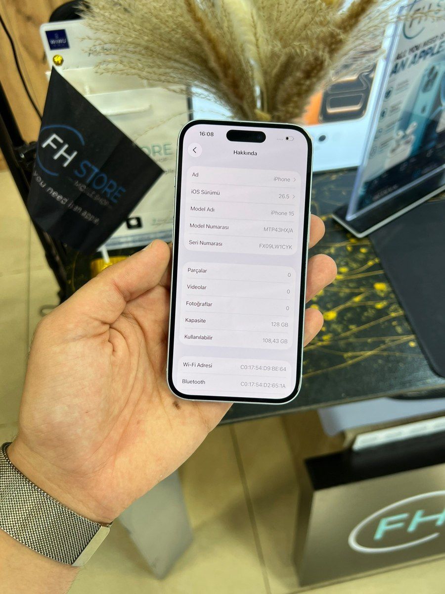 Apple iPhone 15 Blue 128GB/6GB — Smartfonlar, Bakı (9)