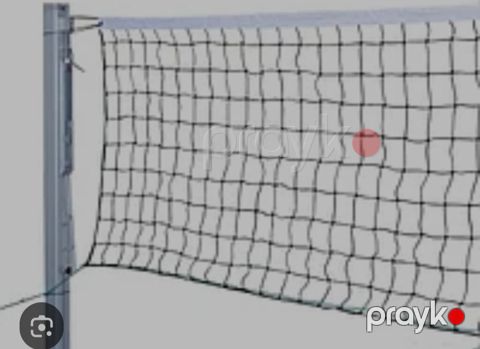 Voleybol toru və dirək sistemi - Standart ölçülü voleybol toru — Digah