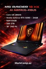 Msı raıder 18 hx Core U9-285HX, RTX 5090, 64GB) — Mark Comp — Noutbuklar