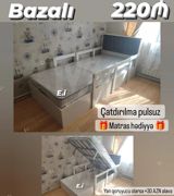 Bazalı tək çarpayı – 220 AZN - Altı bazalı, geniş saxlama yeri — Товары