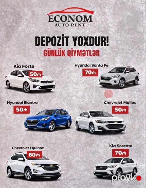 Avtomobillərin icarəsi — Bakı