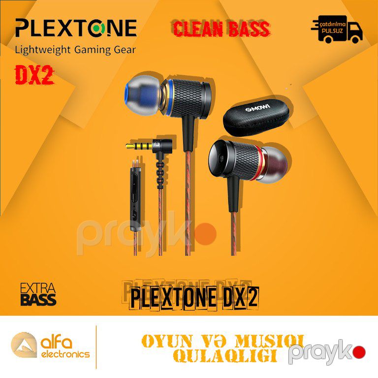 Qulaqlıq "Plextone DX2 Bass Head Stereo" — Səs texnikası, Bakı (7)