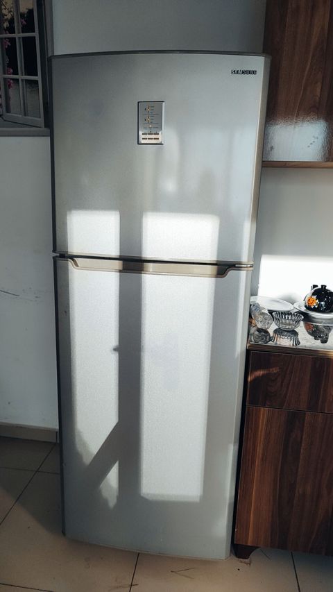 Samsung ikikameralı soyuducu - Rəng: gümüş (inox görünüşlü) - Üst — Bakı