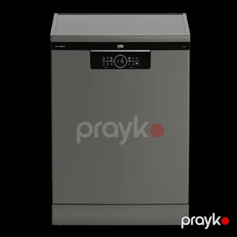 Beko qabyuyan maşın – sərbəst quraşdırılan model, boz/metallik gövdə