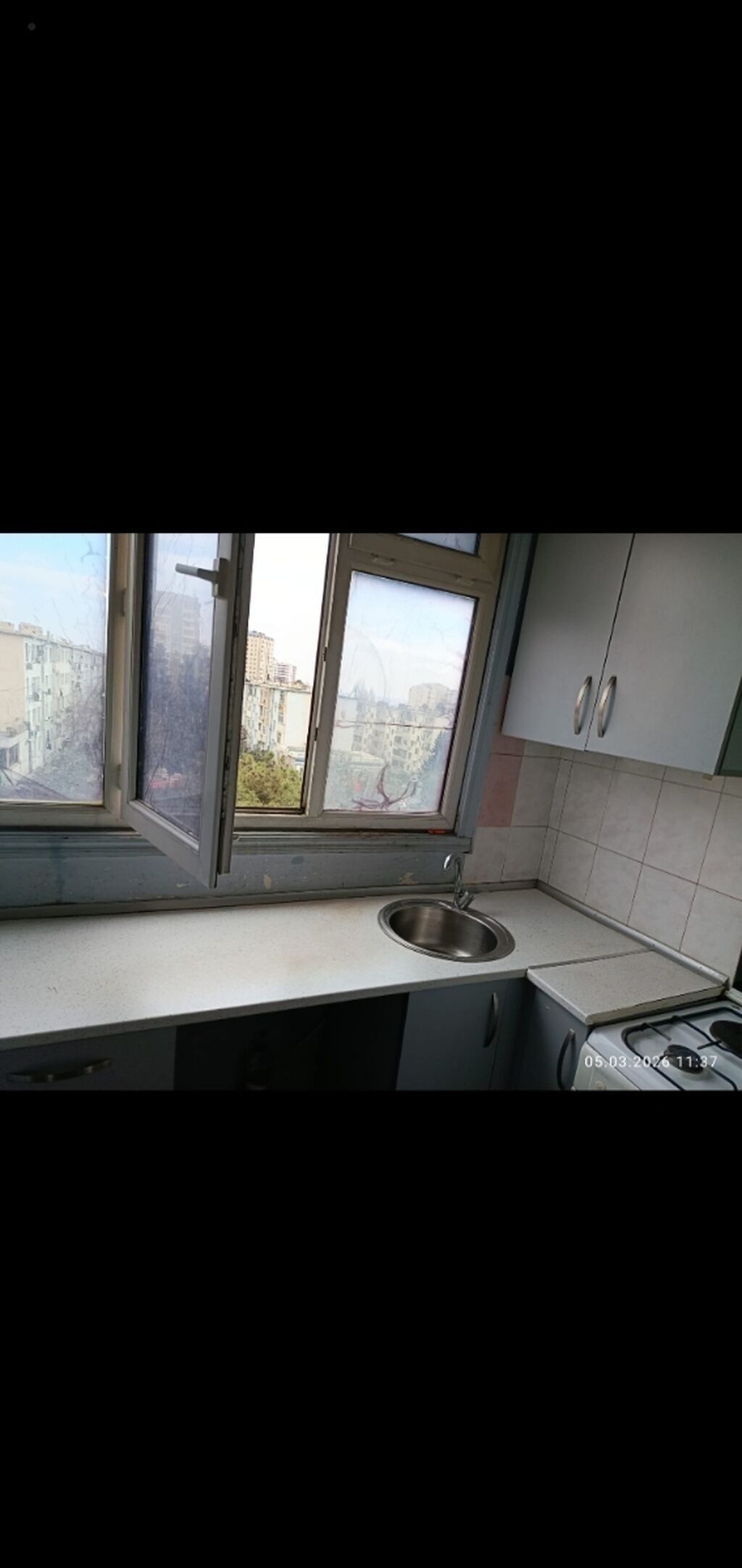 2otaqlı mənzil – 3 otağına birləşik mətbəxli - Plan: Zalda fransız — Mənzil, Bakı (2)